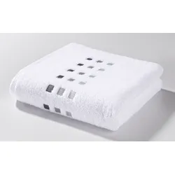 Handtuch QUATTRI (BL 50x100 cm) - weiß - BL 50x100 cm