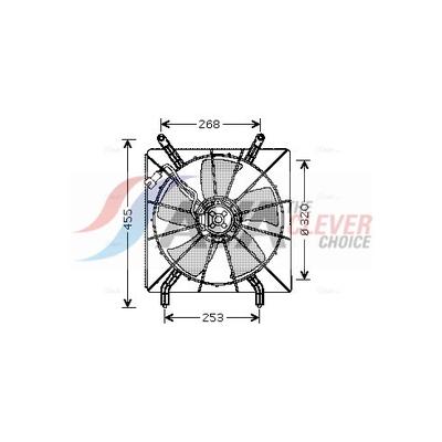 AVA CLEVER CHOICE Lüfter, Motorkühlung HD7519 für HONDA ACURA