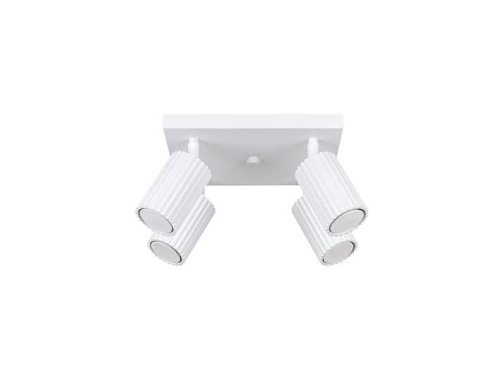 Design Deckenlampe „Karbon II“ 4-flammig Weiss Sollux Lighting