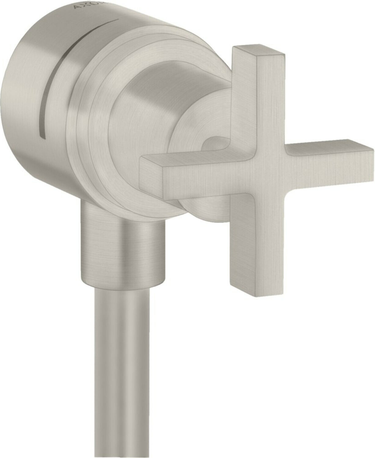Hansgrohe Absperrventil Axor Citterio Stop m Rückflussverh., Kreuz, Edelstahl-Optik (39883800)