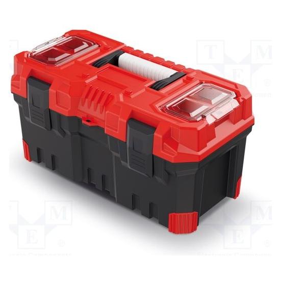 Kistenberg Kasten für Werkzeug schwarz-rot Polymer TITAN PLUS 20kg (KTIP5530-3020)