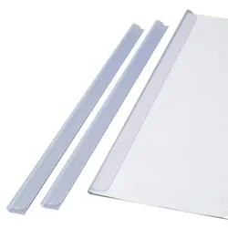 10 Klemmschienen DIN A3, transparent, 3-4 mm, Kunststoff