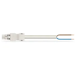 Wago 771-8992/207-802 konfektionierte Anschlussleitung,Eca,Stecker/offenes Ende,weiß 7718992207802