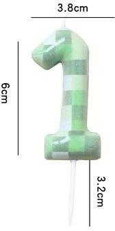 Uplifted Goods Green Theme Digital Birthday Cake Candle Set 1