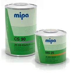 1,5L Set MIPA CS90 HS-Klarlack kratzfest inkl. 0,5L Härter MS10 kurz