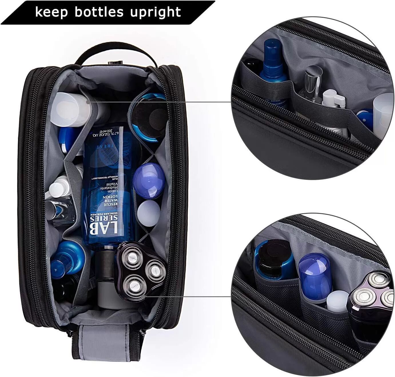INF Trousse de toilette de voyage pour hommes
