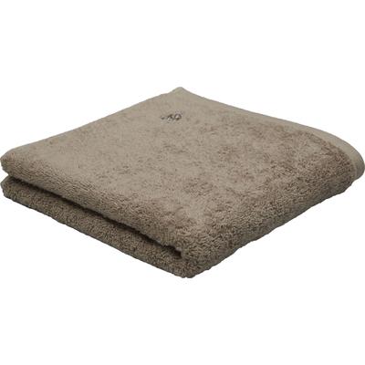 Handtücher ROSS "Vita 4004", braun (cappuccino), B:50cm L:100cm, Frottier, Obermaterial: 100% Baumwolle, Handtücher, Bestickung ROSS-Emblem