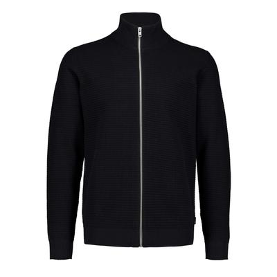 Cardigan LINDBERGH "Cardigan Relaxed Fit", Herren, Gr. M, schwarz, Obermaterial: 60% Baumwolle, 40% Polyester, Strickjacken