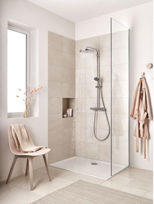Grohe Vitalio Start 250 Duschsystem 26816000 mit Thermostatarmatur, chrom