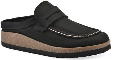 Women's Brinlee Footbeds Clog by White Mountain in Black Nubuck (Size 8 M)