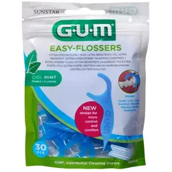 Gum Sunstar Easy Flossers Cool Mint Vit-E Fluor 30 Einheiten