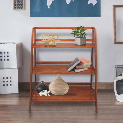 Casual Home "Metro Solid Wood 34"" Wide 3-Shelf Bookcase - 34""W x 15""D x 43.5""H"