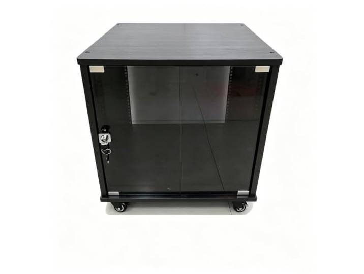 SHYJSGHZ AV-Medienständer aus Massivholz, Stereo-Audio-Rack für Komponenten Medienschrank für Aufnahmestudio und Wohnzimmer, praktische Aufbewahrung für Audiogeräte(Black)