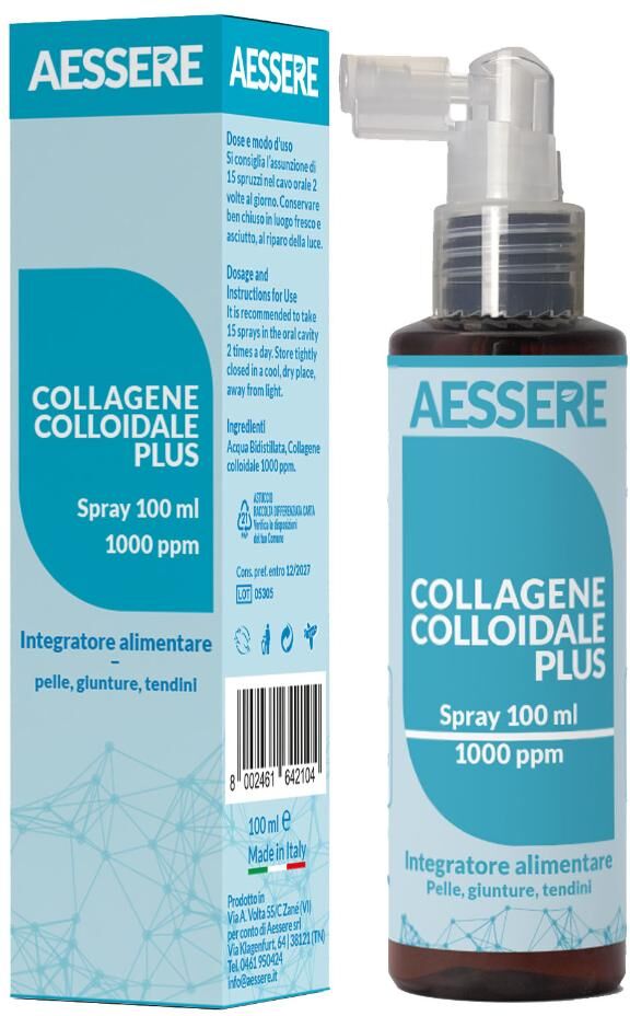 AESSERE Srl Collagene Colloidale Plus Spray 1000 ppm, 100 ml
