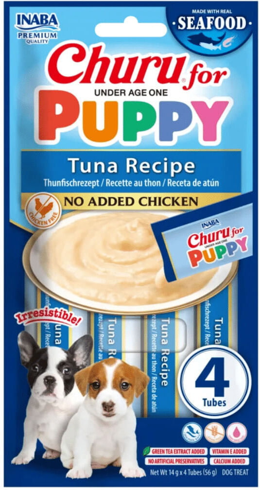 Churu Snack Liquido per Cani Cuccioli 4x14g TONNO
