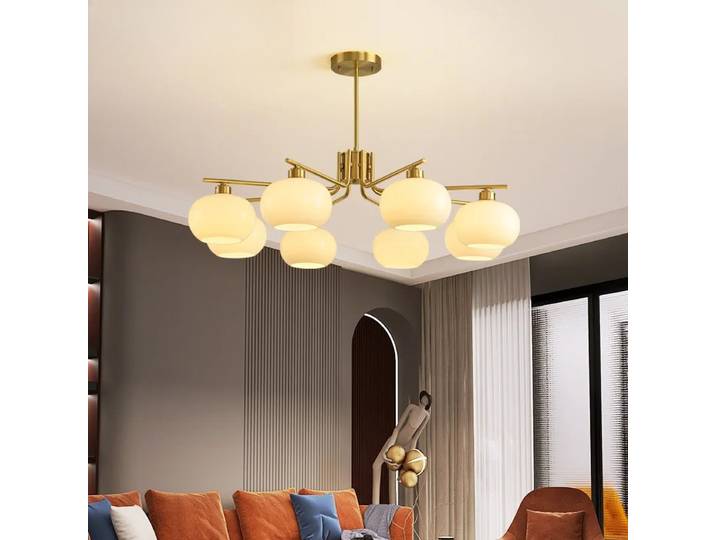 Lustre LED Vintage Industriel en Verre Effet Bulles de Pierre, Design Créatif et Simple, pour Chambre et Décoration Intérieure