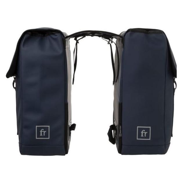 Fastrider Jaxx II Doppelfahrradbeutel Trend - Marine - 28 Liter - Wasser -Repellent (28 l, Gepäckträgertasche) (20110900-577)