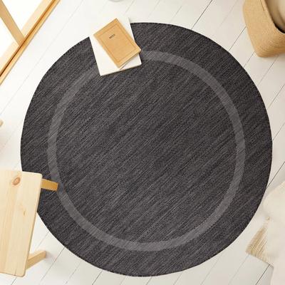 Outdoorteppich AYYILDIZ TEPPICHE "RELAX 4311, auch als Läufer und in Rund", schwarz, H:5mm Ø:200cm, Polypropylen, Teppiche, Outdoorteppich, Läufer, Pflegeleicht, Robust, In- und Outdoor, große Farbauswahl