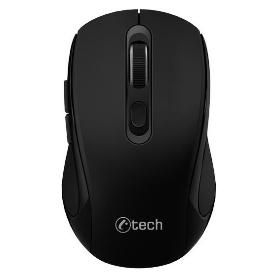 C-Tech WLM-12BK/Ergonomick??/Optick??/Pro prav??ky/Bezdr??tov?? USB + Bluetooth/??ern?? (Kabellos) (WLM-12BK)