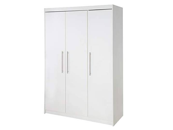 roba Kleiderschrank 'Maren' 3-türig, weißer Babyzimmerschrank, Drehtürenschrank, Babymöbel