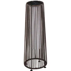 SOLARLAMPE, Rattan Solarleuchte Spritzwassergeschützt LED Gartenleuchte