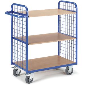 Rollcart Etagenwagen 08-7342, 2 Wände, 3 Etagen, 1000 x 500 mm, Tragkraft 150kg