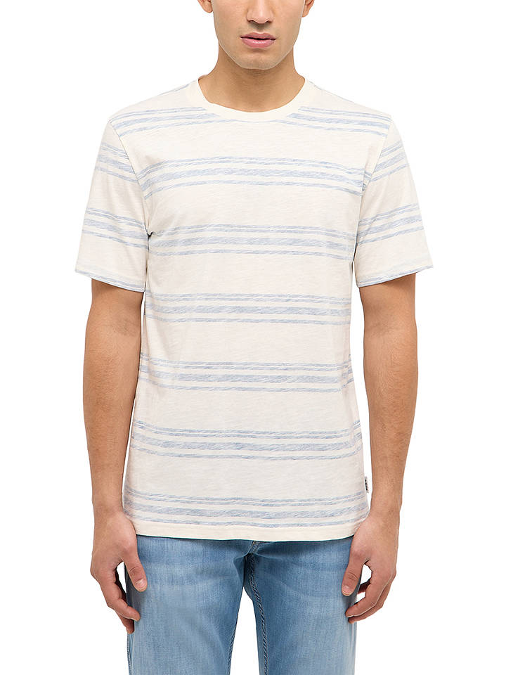 Mustang Shirt "Austin" in Creme - M