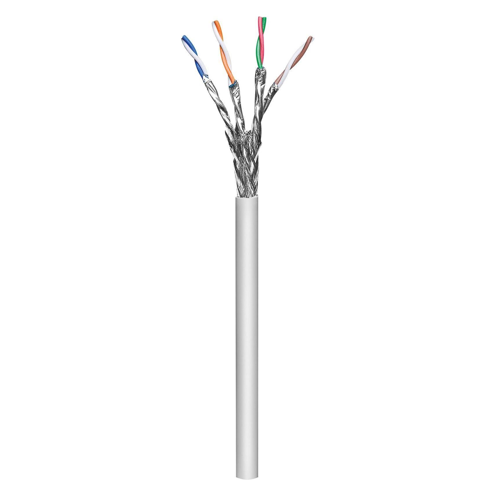 MicroConnect S/FTP CAT6 100m White, PVC (S/FTP, CAT6, 100 m) (KAB017-100)