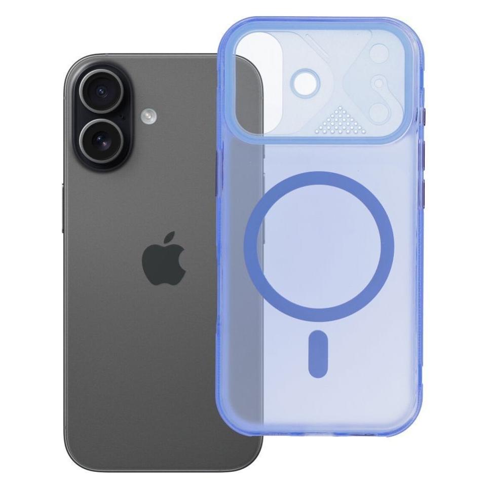 OEM Hülle mit Rückwandabdeckung für das iPhone 17 Aurora, kompatibel mit MagSafe, blau (Apple iPhone 17) (74676069)