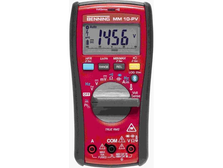 Benning TRMS\, Digital-Multimeter\, 1500VAC\, 2000VDC\, 10A AC/DC\, Datalogger\, Bluetooth\, App\, HFR\, 1 Stk.