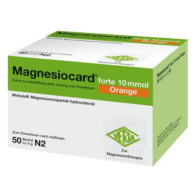 Magnesiocard forte 10 mmol Orange Plv.z.H.e.L.z.E. 50 St Pulver zur Herstellung einer Lösung zum Einnehmen