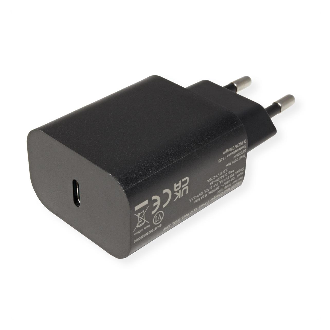 Value USB Charger mit Euro-Stecker (25 W, 1 Port) (19.99.1094)