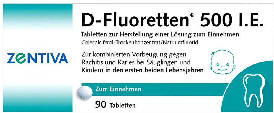 D-Fluoretten 500 internationale Einheiten