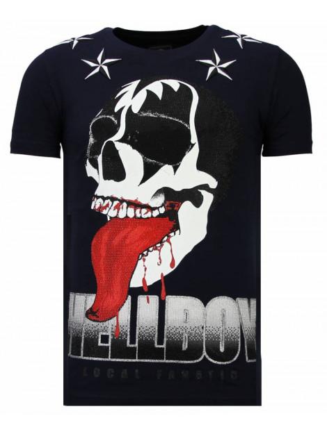 Local Fanatic Hellboy rhinestone t-shirt