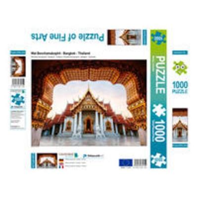 CALVENDO Puzzle Wat Benchamabophit - Bangkok - Thailand 1000 Teile Lege-Größe 640 x 480 cm Foto-Puzzle Bild von Matteo Colombo