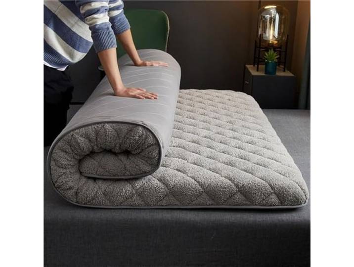 Bodenmatratze, Japanische Bodenfutonmatratze, Boden -futon -matratze, Dicke Japanische Matratzen, Weiche Atmungsaktive Klappkissen ， Tragbare Single -doppel -gastmattres Für Fu(Size:180x200cm,Color:a)