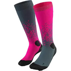 Dynafit, Unisex, Sportsocken, Ft Graphic Sk (39 - 42), Pink