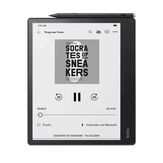 Kobo Elipsa 2E E-reader met Bluetooth en E-ink scherm, Zwart