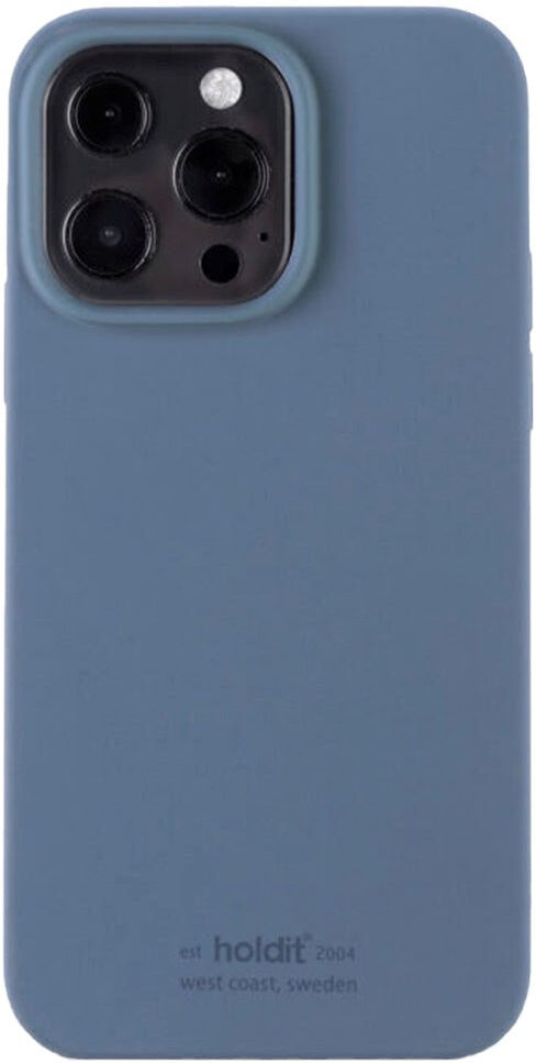 Holdit iPhone 13 Pro Soft Touch Silikone Cover - Pacific Blue
