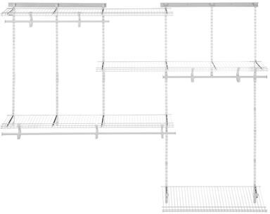 ClosetMaid ShelfTrack 60 - 96-inch Wide Adjustable Closet Organizer