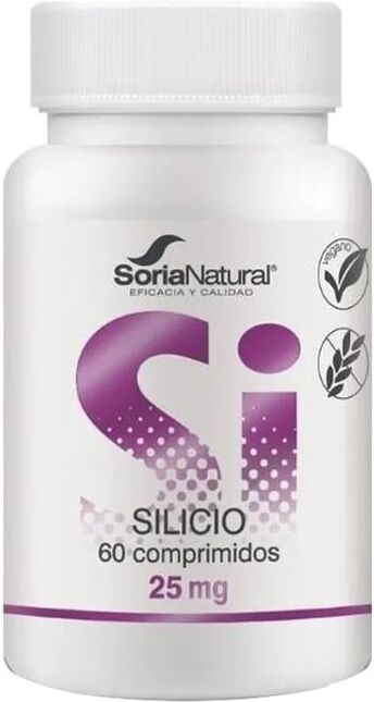 Soria Natural Silício 25 mg 60 Tabs
