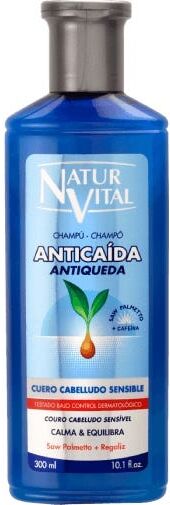 NaturVital Champú Anticaída Cuero Cabelludo Sensible 300ml