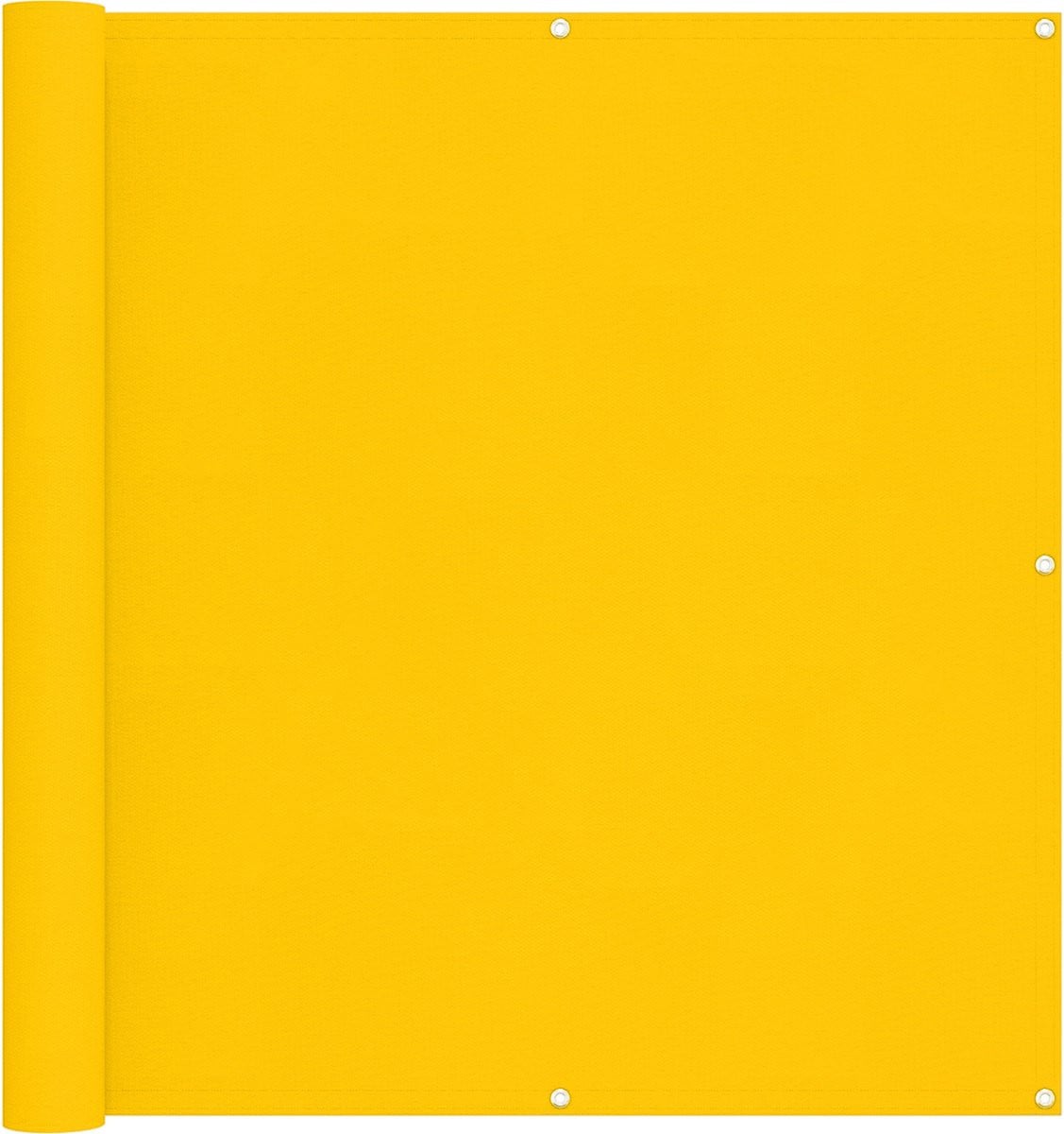 vidaXL Balkonscherm Oxford Stof Geel - 110 x 500 cm