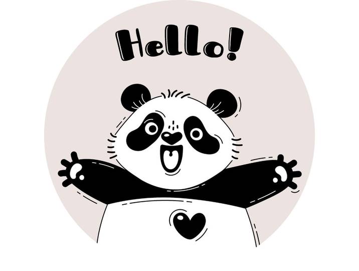 Babywanddeko Paulchen Panda, Rosa, Metall, 3 cm, Babymöbel & Kindermöbel, Babyzimmer, Kinderzimmer Deko