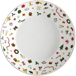 Taitù Noël Oro Teller tief, Teller, Mehrfarbig