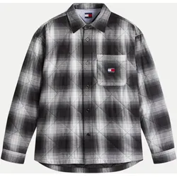 Overshirt mit Karomuster Grau M