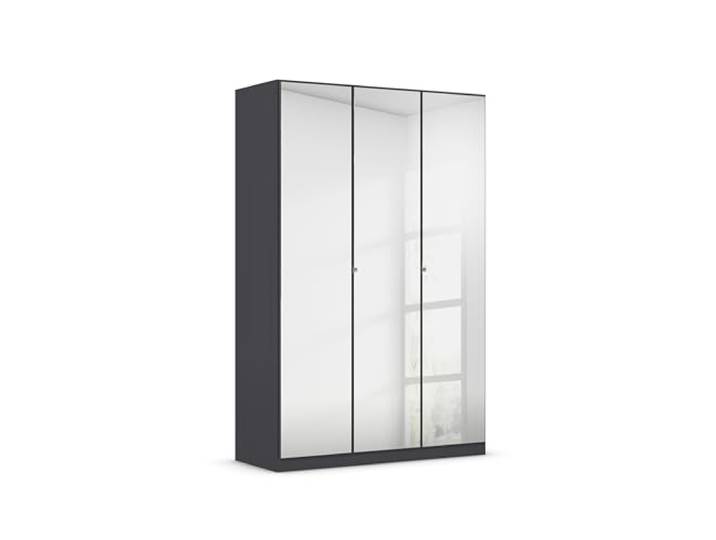 Rauch Möbel Reflect, Kleiderschrank, Farbe Grau metallic, Breite 136 cm