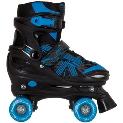 Roces, Jungen, Rollschuhe, - Quaddy 3.0 - Roller Skating - Kinder - Schwarz - Blau - 30-33 (550094-00001) (30, 31, 32, 33), Schwarz, Blau