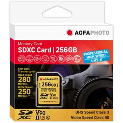 AgfaPhoto 256GB SDXC-Karte UHS-II V90 für Profis