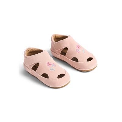 Trainingsschuh WHEAT "WHEAT Indoor Sandale Pax", Kinder, Gr. 23, rosa (powder), Veloursleder, unifarben, Schuhe